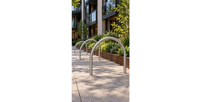 V2A Edelstahl Fahrrad Anlehnbügel