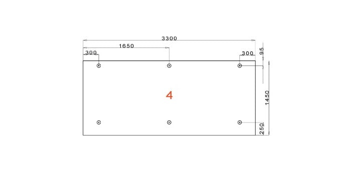 Vordachsystem - V4A Edelstahl Zugstange für die Befestigung an Wandkonsole und Glaspunkthalter