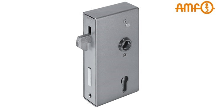 AMF Stahl Schiebetor-Schlosskasten mit verzinktem Schloss