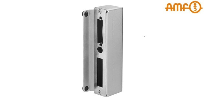 AMF Stahl Gegenkasten/Schließkasten mit Türanschlag und Gummipuffer