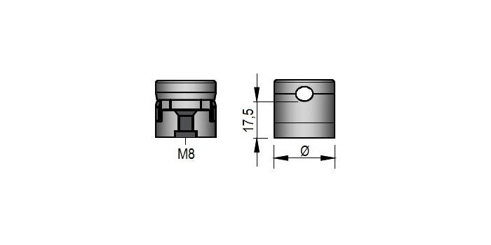 BRENK-fix® Aluminium Montagehalter Ø30 mm