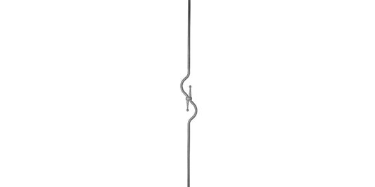 Stahl Zierstab - glatt