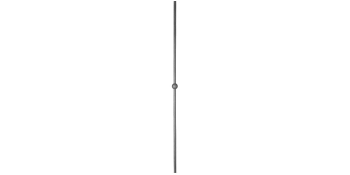 Stahl Zierstab - glatt