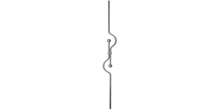 Stahl Zierstab - glatt