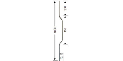 Flachstahl Zierstab - glatt