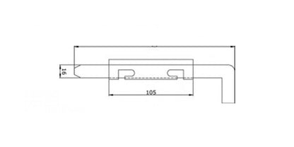 Stahl Torriegel zum anschweißen