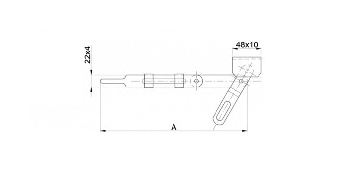 Stahl Torriegel zum anschweißen