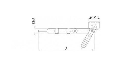 Stahl Torriegel zum anschweißen