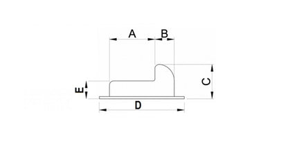 Stahl Auflaufschuh zum anschrauben