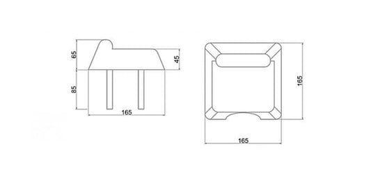 Stahl Auflaufschuh zum einbetonieren