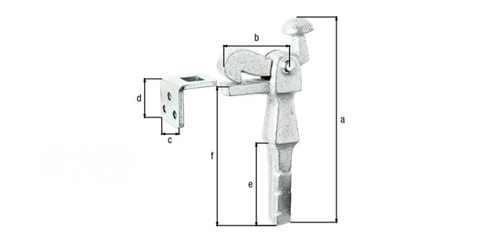 Stahl Türfeststeller