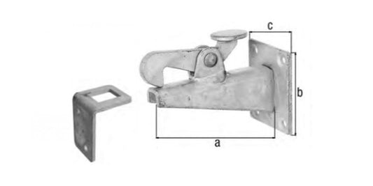 Stahl Türfeststeller