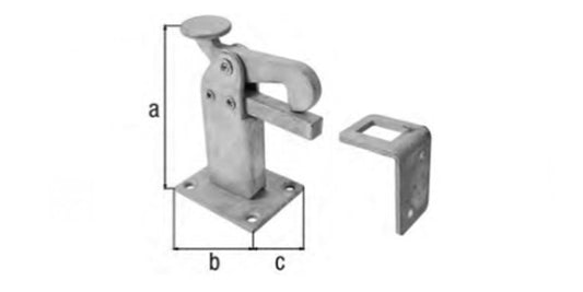 Stahl Türfeststeller