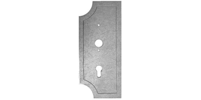 Stahl Schlossplatte - geschmiedet