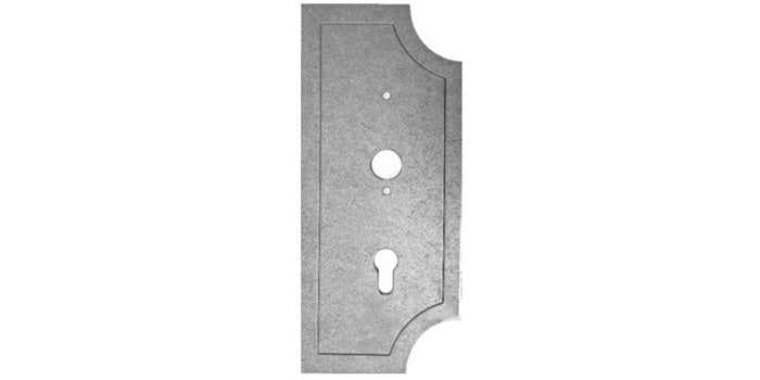 Stahl Schlossplatte - geschmiedet