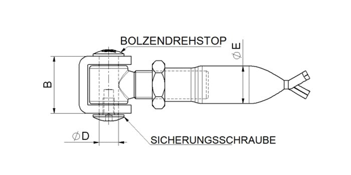 Stahl Torband verstellbar mit Mauerhülse