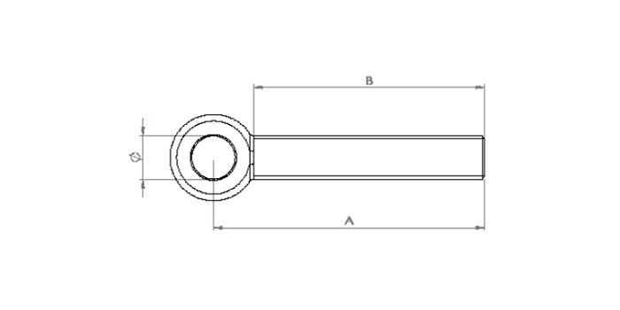 Stahl Augenschraube