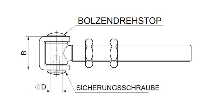 Stahl Torband verstellbar - lange Ausführung