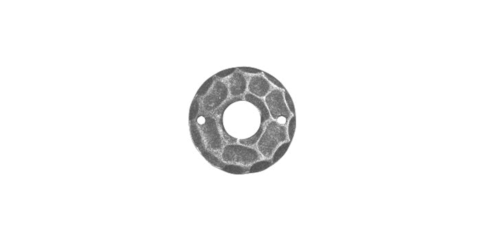 Stahl Rosette für Türdrücker - geschmiedet