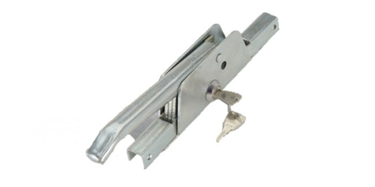 Stahl Treibriegel inklusive Führungshülsen & Schließzylinder mit Schlüssel