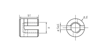 V4A Edelstahl Seilkreuzklemme 90°