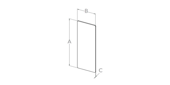 Aluminium Endkappe für Profil ALU-30100/60100 seitliche Montage - schwere Ausführung