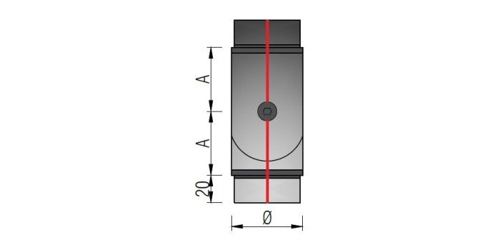 V2A Edelstahl Fitting mit Gelenk - für LED-Handlauf