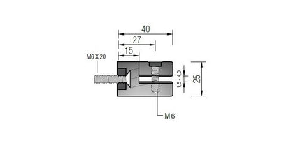 V2A Edelstahl Blechhalter Ø25 mm