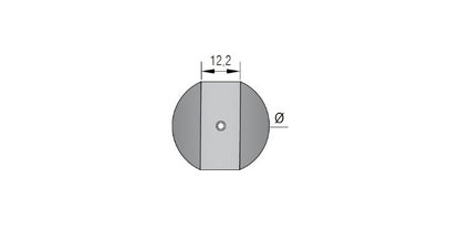 V2A Edelstahl Zierkugel mit Klemmschraube & Durchgangsloch