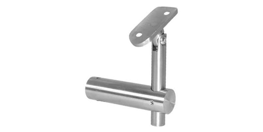 V2A Edelstahl Handlaufträger mit Gelenk höhenverstellbar