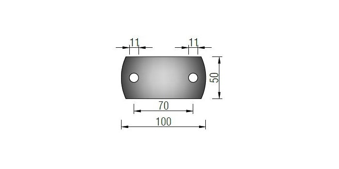 Ankerplatte, 80x80x4mm, mit Längsschliff, V2A | 54209 240 4 OL Ankerplatte, 80x80x4mm, mit Längsschliff, V2A | 54209 240 4 OL