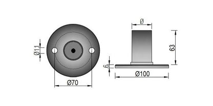 V2A Edelstahl Bodenanker