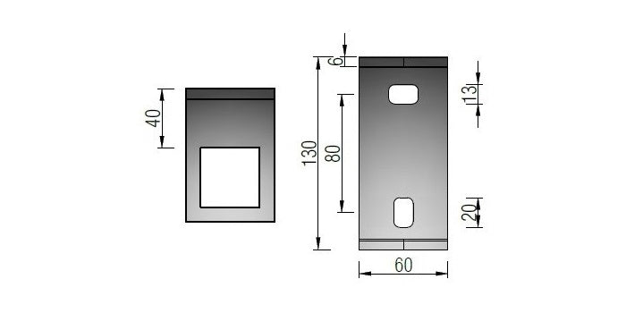 V2A Edelstahl Wandanker