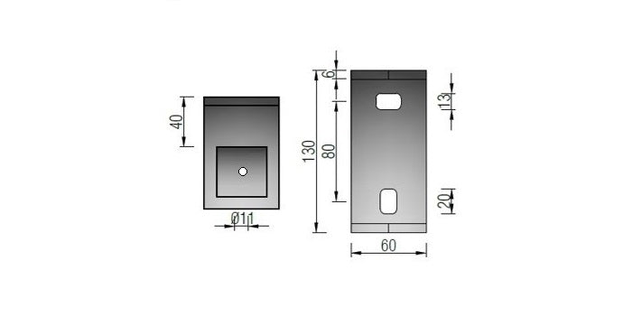 V2A Edelstahl Wandanker