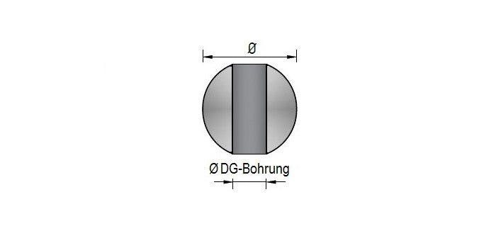 V2A Edelstahl Kugel Vollmaterial mit Durchgangsloch