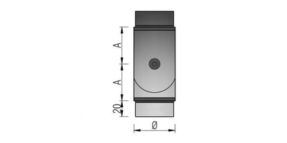 Black Edition - V2A Edelstahl Steckfitting mit Gelenk