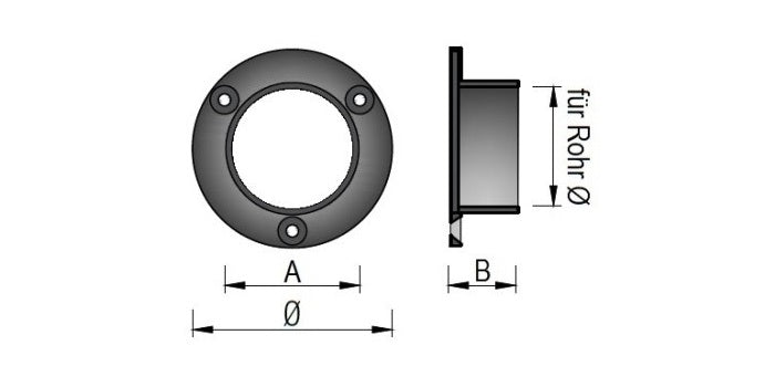 V2A Edelstahl Rohrflansch für Fitting