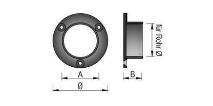 V2A Edelstahl Rohrflansch für Fitting