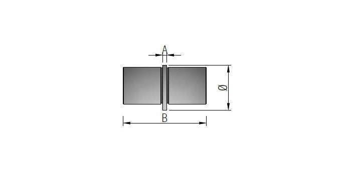 V2A Edelstahl Verbinder für Nutrohr
