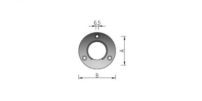 V2A Edelstahl Flansch für Nutrohr