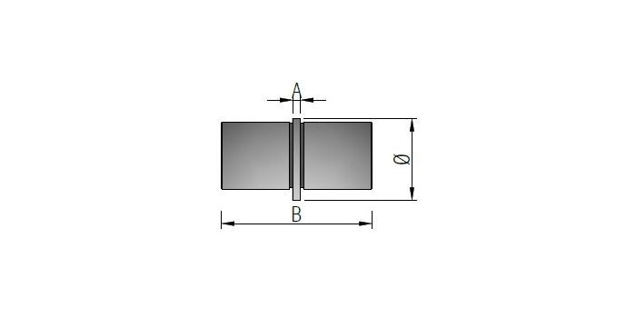 V2A Edelstahl Rechteck-Verbinder für Nutrohr