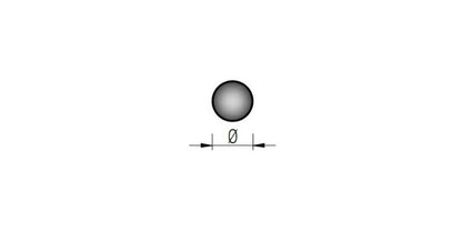 V2A Edelstahl Rundmaterial - Länge: 3000 mm