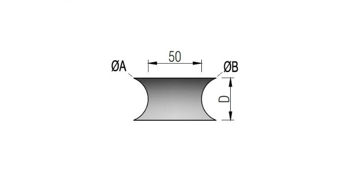 V2A Edelstahl Schweißfitting Verbinder mit Anschluss - geschliffen