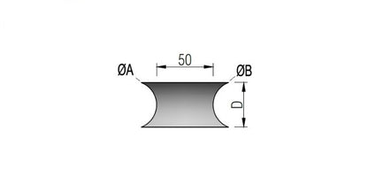 V2A Edelstahl Schweißfitting Verbinder mit Anschluss - geschliffen