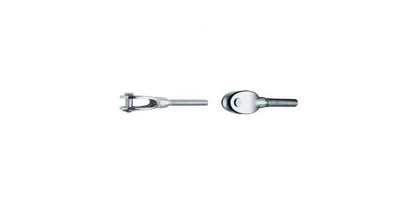 V4A Edelstahl Gabel mit Rechts-Außengewinde