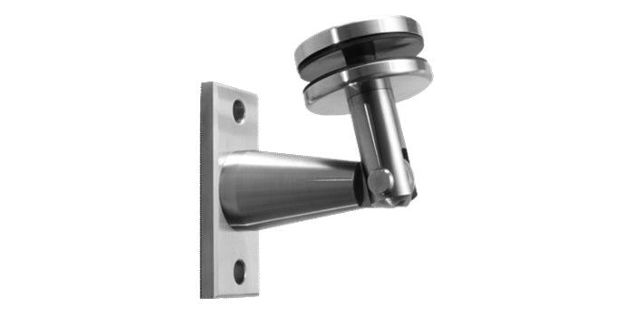 Vordachsystem - V4A Konsole 120 x 50 x 10 mm für die Befestigung an Wand und Glas