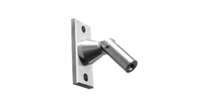 Vordachsystem - V4A Edelstahl Konsole 120 x 50 x 10 mm für die Befestigung an Wand und Zugstange