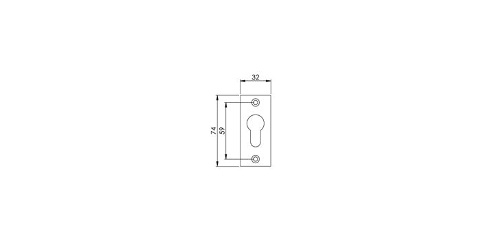 V2A Edelstahl Zylinderrosette