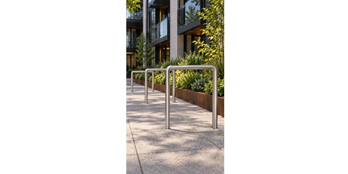 V2A Edelstahl Fahrrad Anlehnbügel