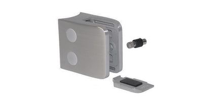 Modell 140 - Zink roh Glasklemme / Glashalter 52 x 52 x 32,5 mm
